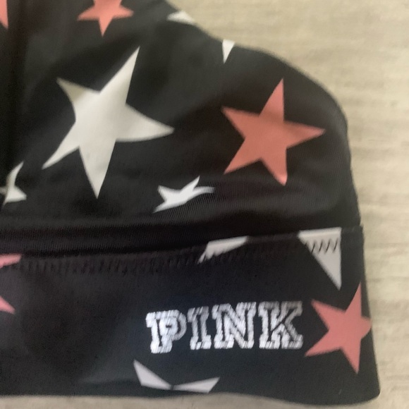PINK Victoria Secret Star Graphic Bonded Scallop Bralette Size Medium - Picture 4 of 7